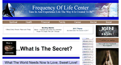 Desktop Screenshot of frequencyoflife.com